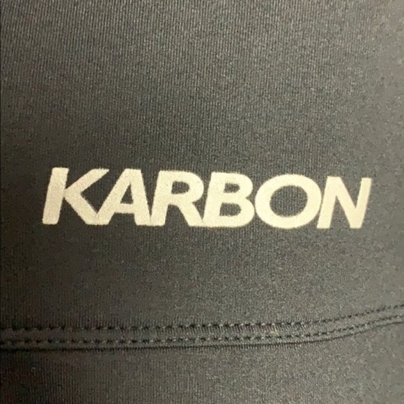 KARBON black scuba fleece zip front hoodie - Picture 3 of 6